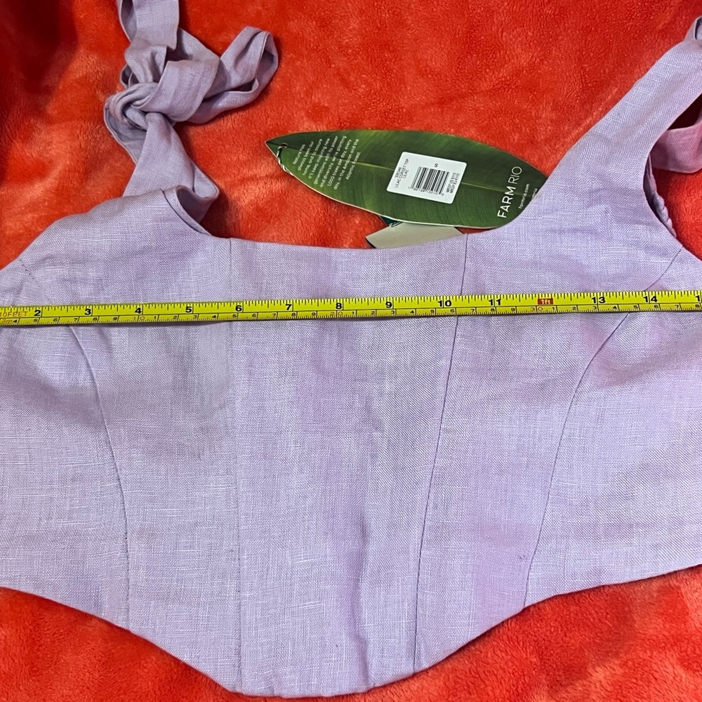 Farm Rio Linen Corset Top - Picture 5 of 16